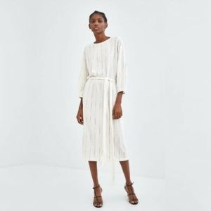 Zara Striped Midi Dress